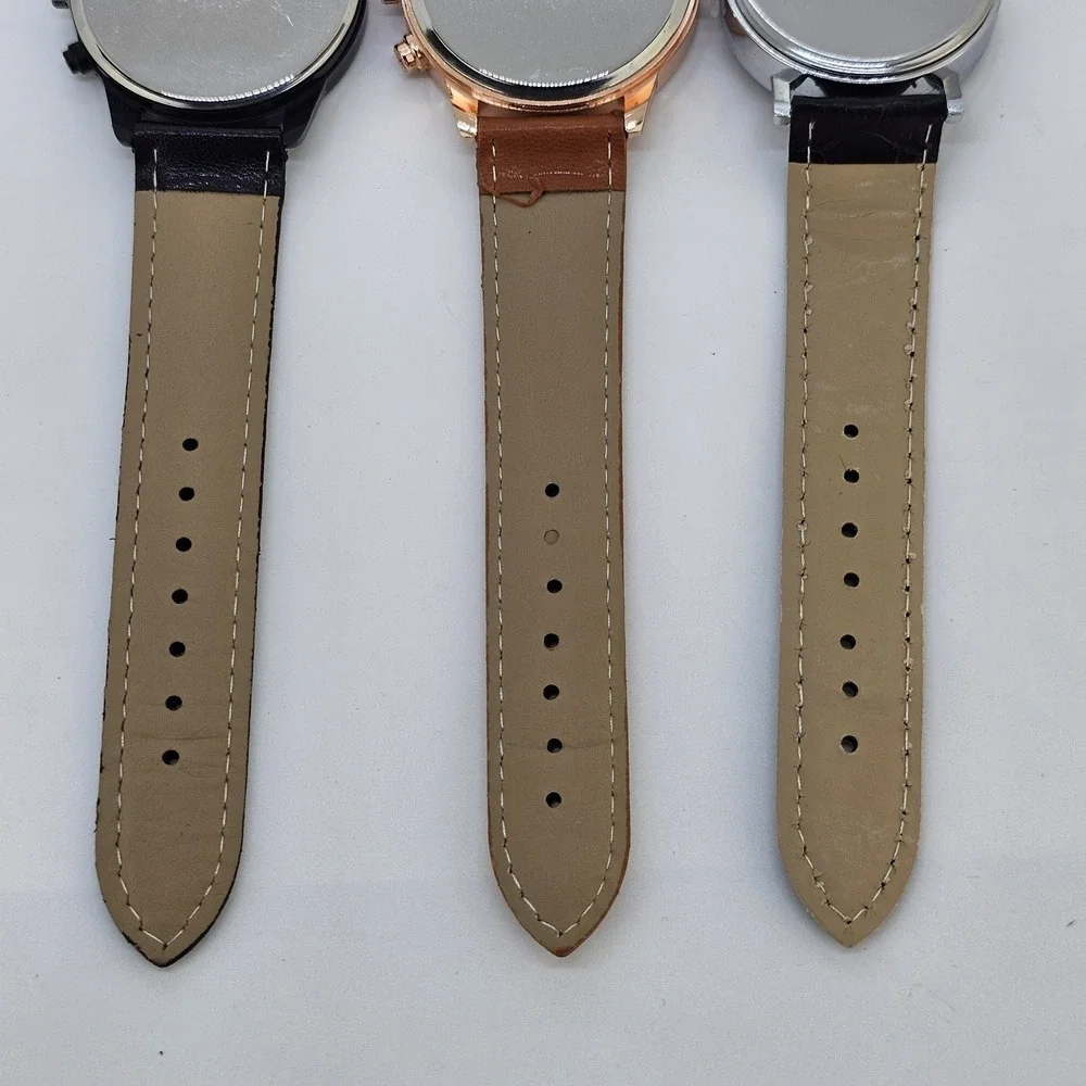 3X Fashion Men's Watches Good For Birthday Graduation Gifts Men's Set of 3 Watch
